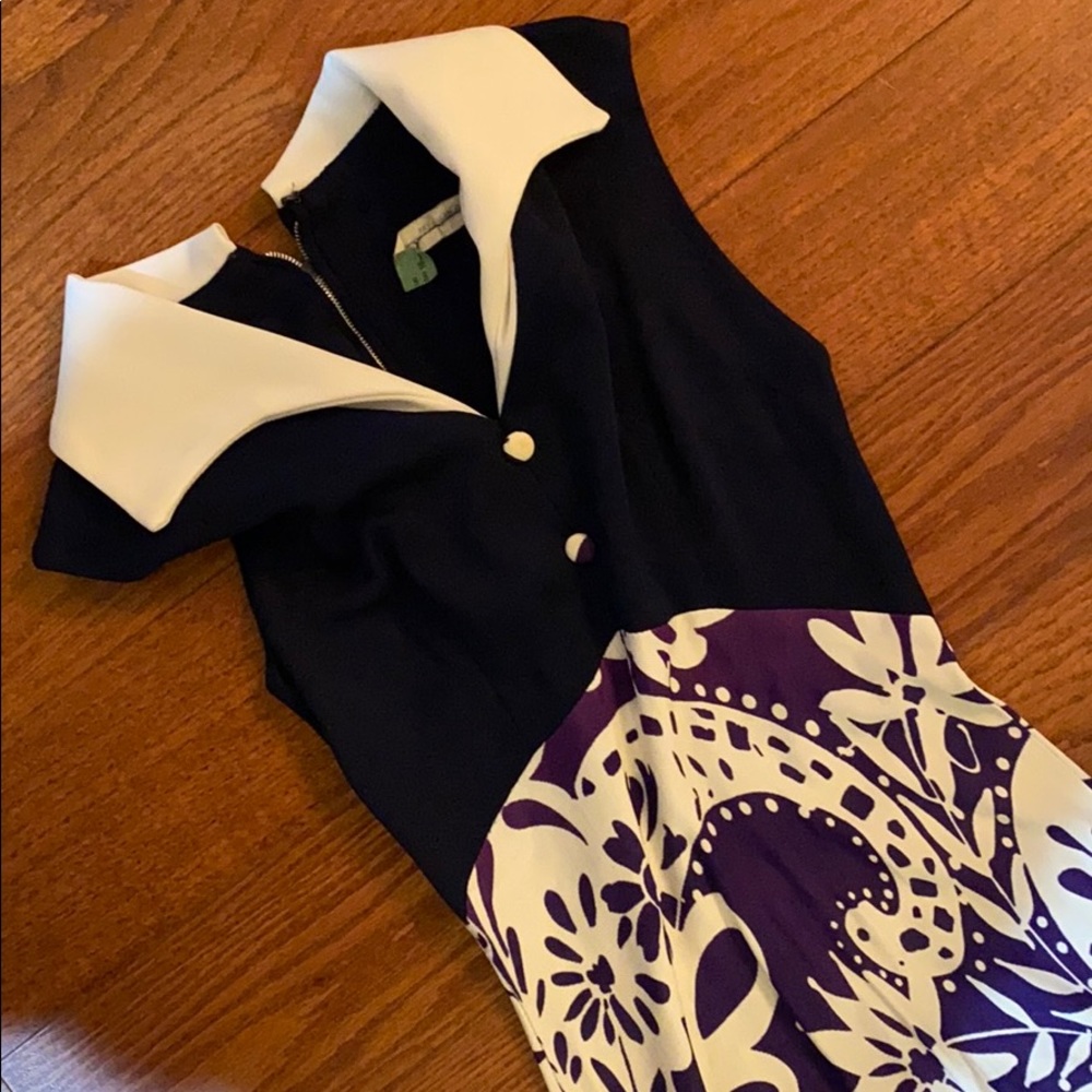 Purple Collared Vintage Maxi Dress - GEM!